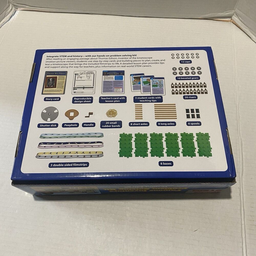 Lakeshore STEM Famous Inventors Problem Solving Kit Thomas Edison RARE! - Picture 2 of 4